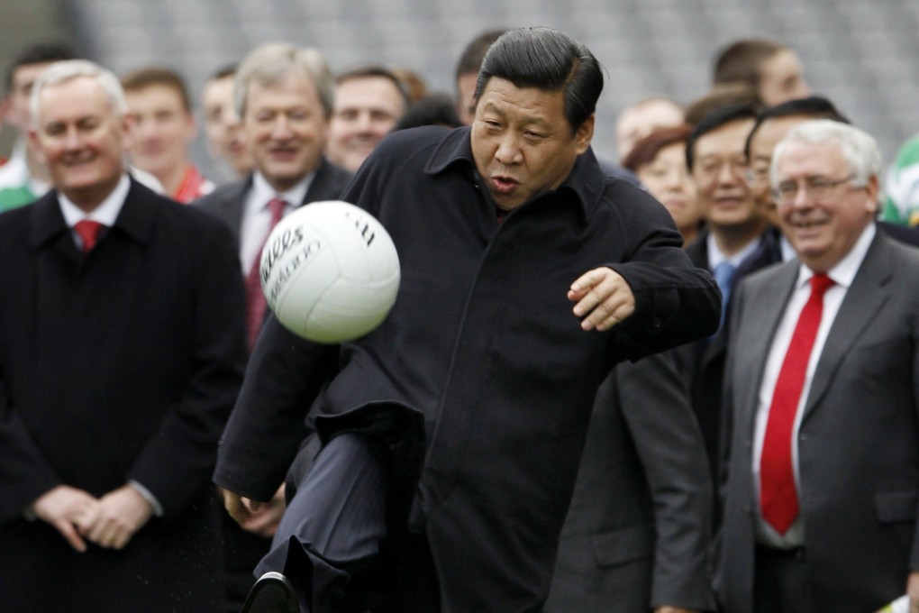 Given that President Xi Jinping is the country’s No 1 soccer fan, with his heart set on seeing China qualify for the World Cup, hosting one and winning one, it is no surprise that the development of soccer figures prominently in the plan. Photo: Reuters