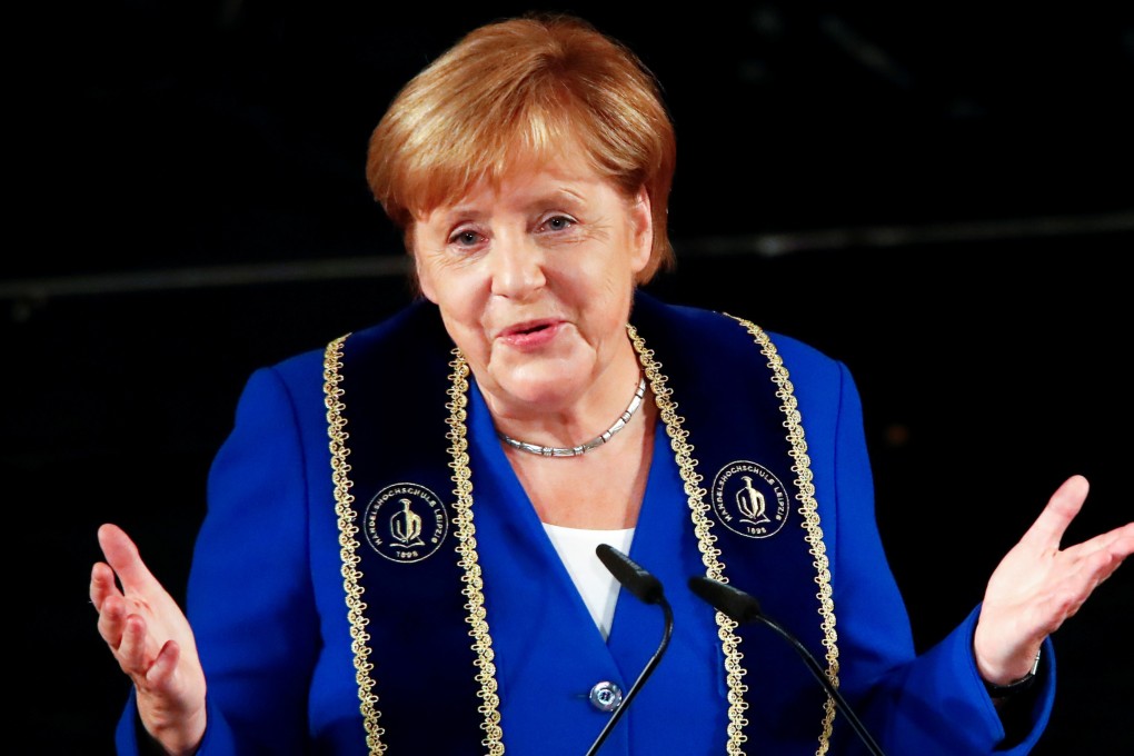 German Chancellor Angela Merkel arrives in Beijing on Thursday for talks with political and business leaders. Photo: Reuters