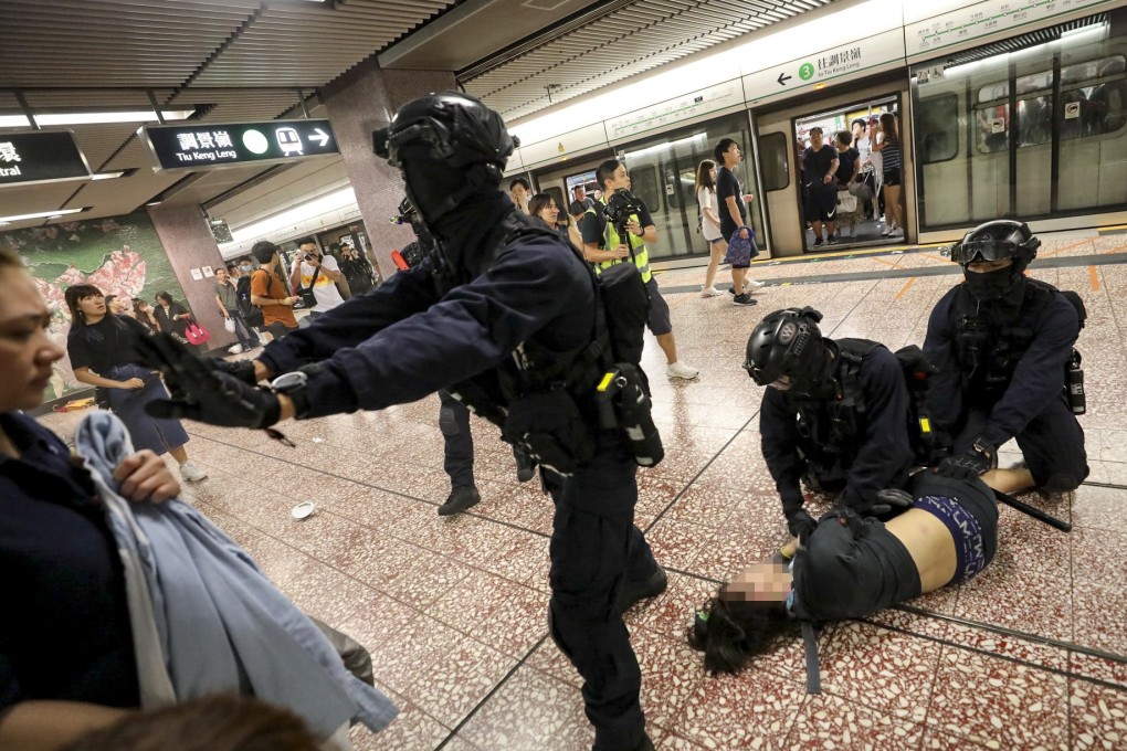 Police arrested 63 people at Prince Edward and Mong Kok MTR stations on Saturday. Photo: Handout