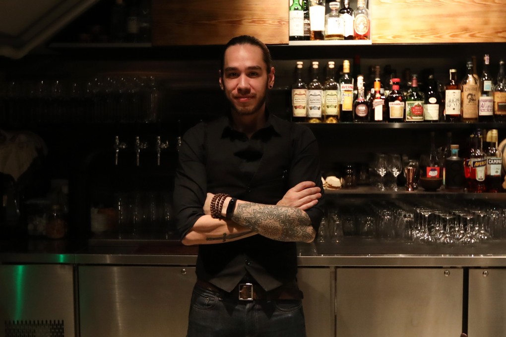 Raphael Meyer, bar manager at Mr Brown, in Wan Chai, who is a fan of fat-washing cocktails. Photo: Roy Issa