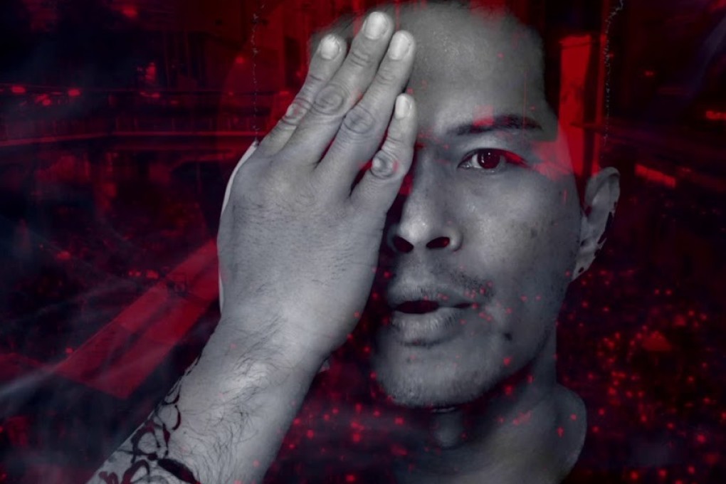 Taiwanese rapper Dwagie in the video for his latest track, Raise My Fist, in which he voices support for Hong Kong anti-government protesters.