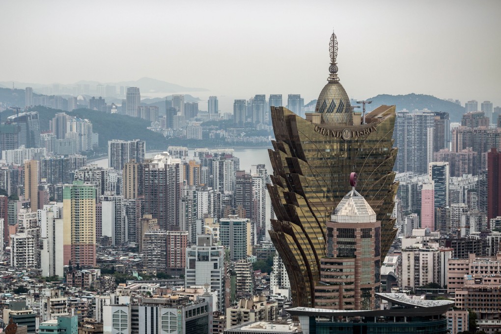 The Macau skyline, with the Grand Lisboa casino in the foreground. The remainder of 2019 could be worrisome for its casinos, especially if the Hong Kong protests continue. Photo: AFP