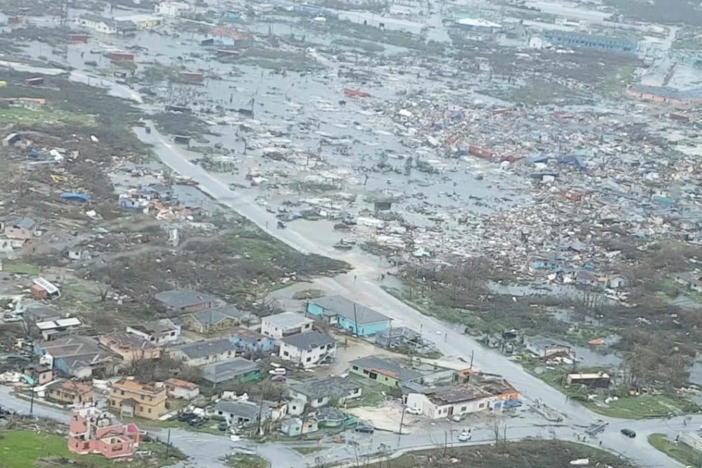 An aerial view of devastation after Hurricane Dorian hit the Abaco Islands in the Bahamas. Photo: Reuters