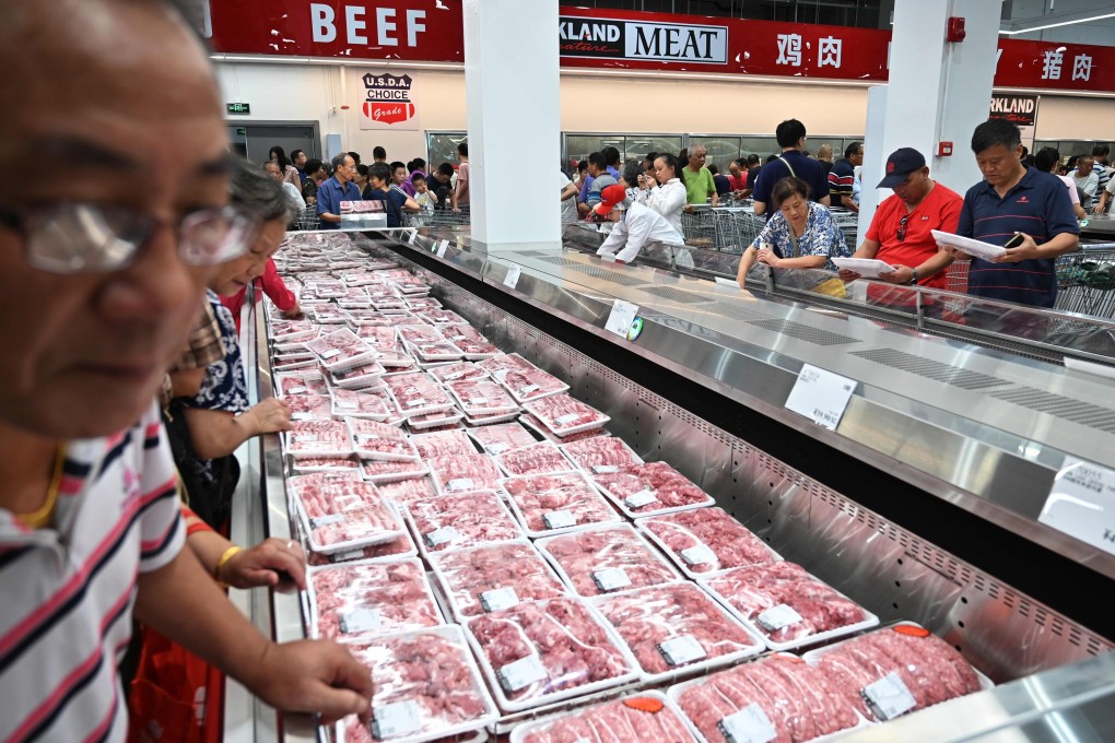 For the week ending August 15, US farmers exported just 6,900 metric tonnes of pork to China, compared to 19,484 metric tonnes over the same week a year earlier. Photo: AFP