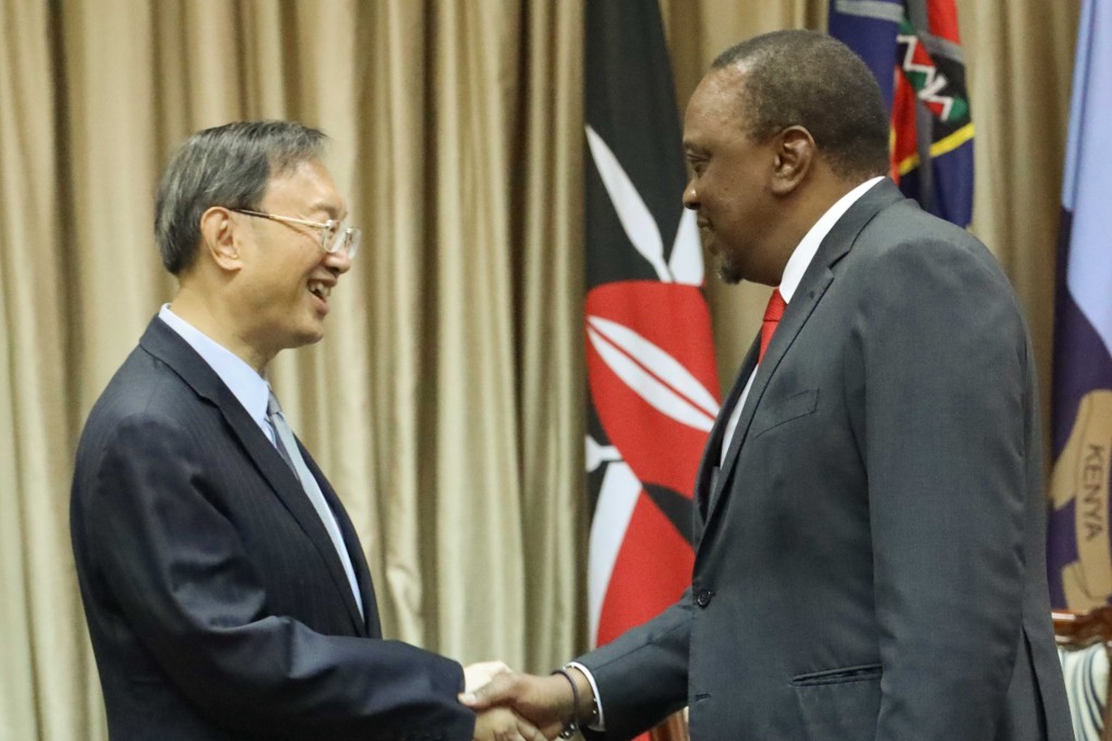 China's top diplomat, Yang Jiechi, meets President Uhuru Kenyatta in Nairobi, the Kenyan capital, on Wednesday. Photo: Handout