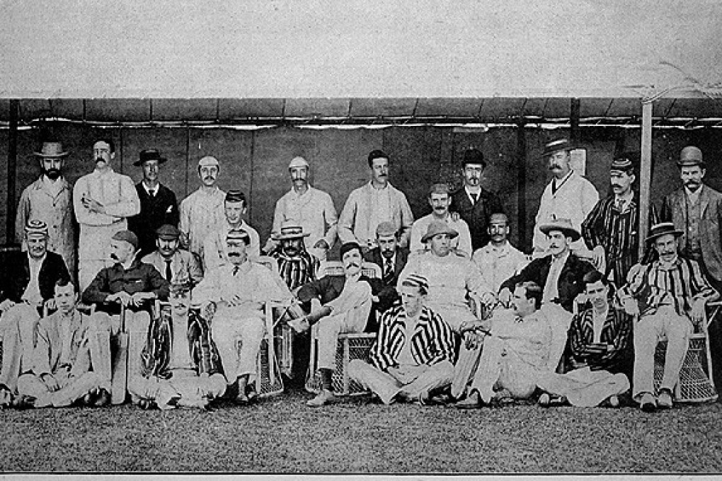 An image from The Illustrated London News shows the 1892 Hong Kong and Shanghai cricket teams.