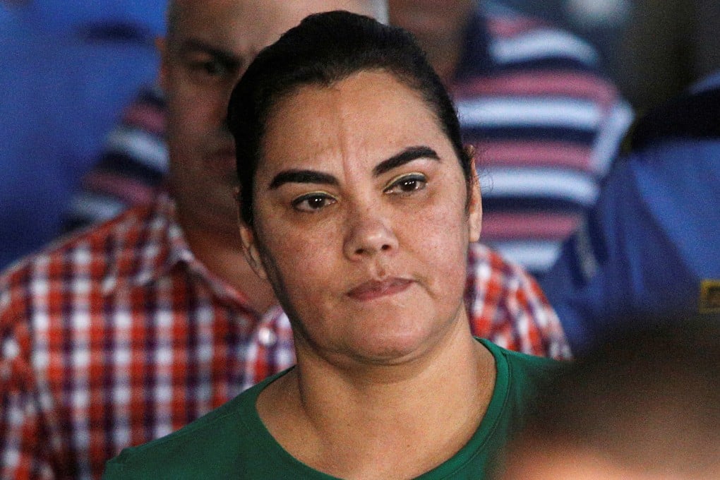 Former first lady of Honduras, Rosa Elena Bonilla de Lobo, pictured on her way to court in February last year. Photo: Reuters