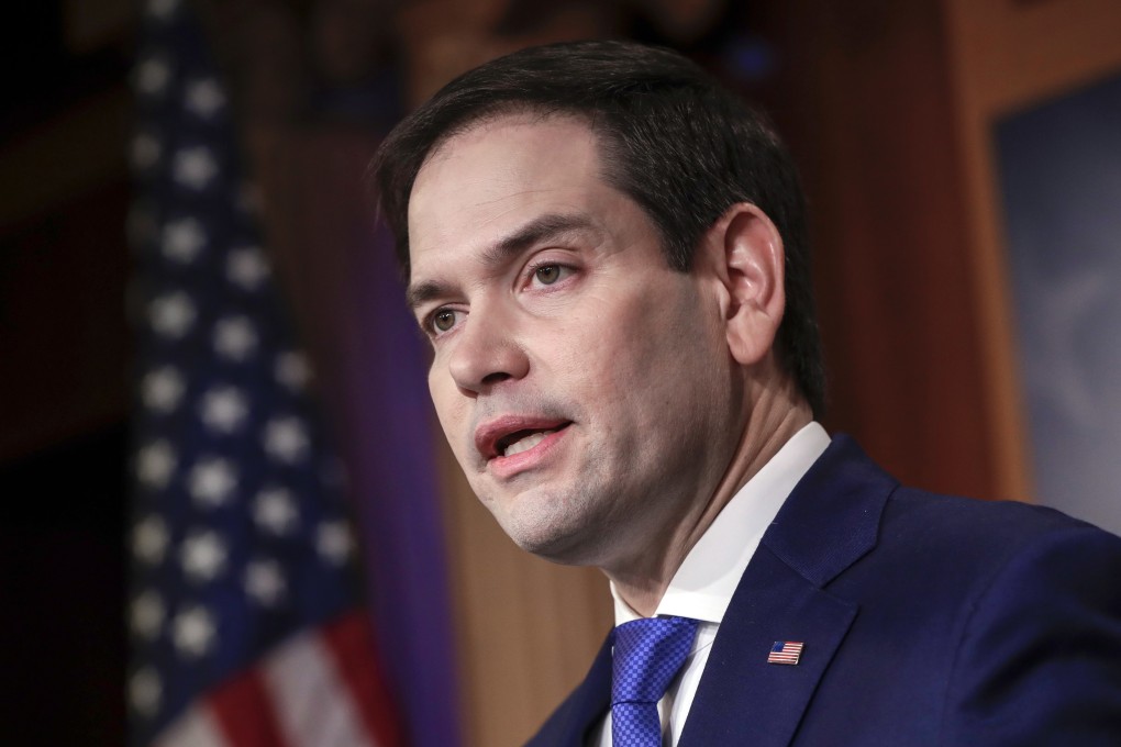 US Senator Marco Rubio speaks at a news conference in August 2018. Photo: AP