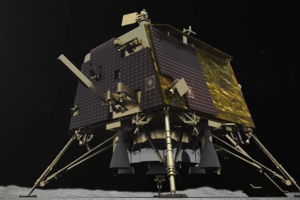 An artist’s illustration of the Vikram moon lander. Photo: EPA