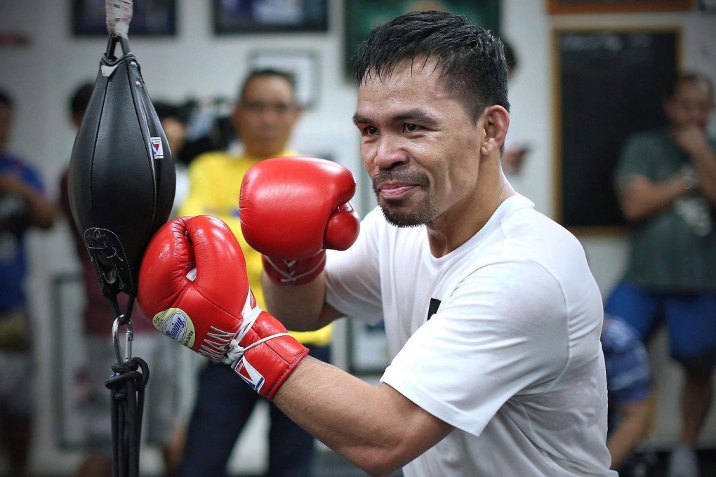 Manny Pacquiao is apparently back in training in the gym. Photo: Instagram