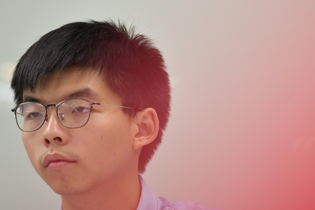 Pro-democracy activist Joshua Wong was arrested at Hong Kong International Airport. Photo: Reuters