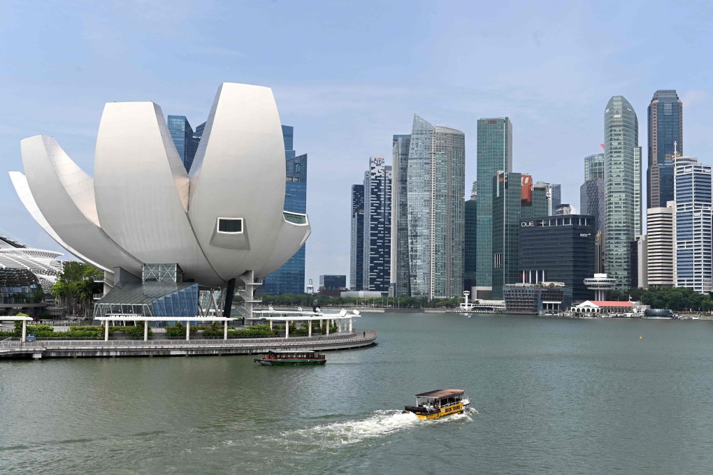 A view of Singapore’s financial district. Photo: AFP