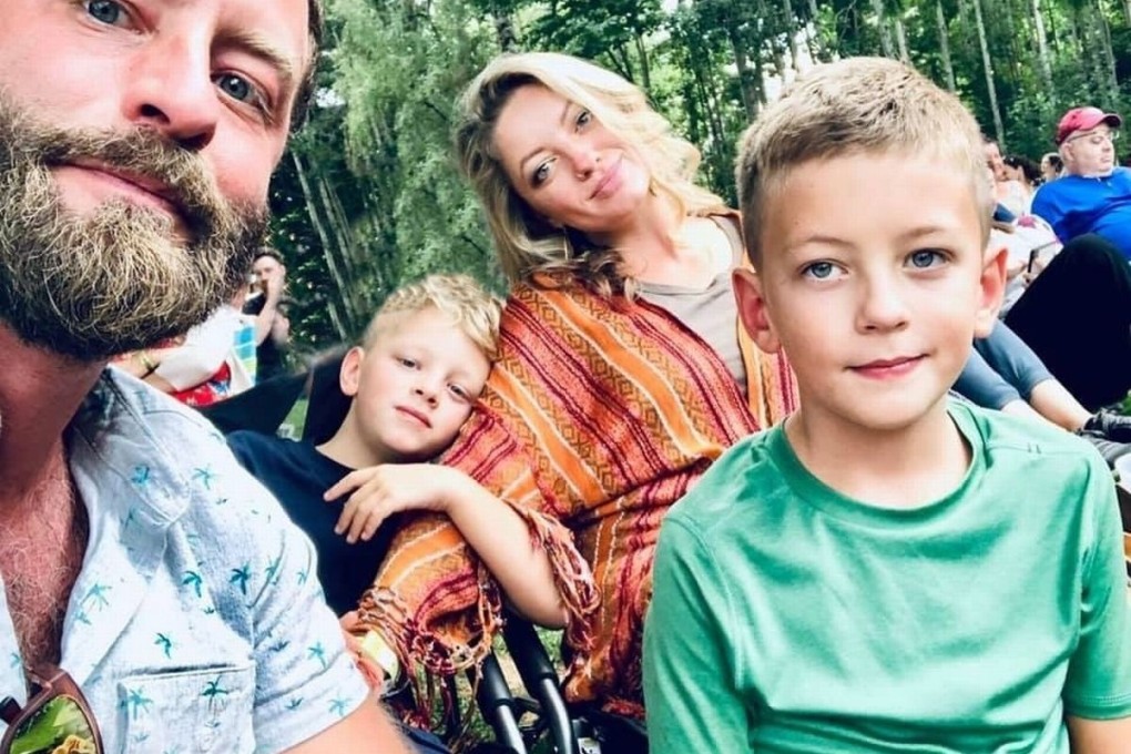 (From left) J.R. Storment, his son Oliver, wife Jessica, and son Wiley. Photo: J.R. Storment/LinkedIn