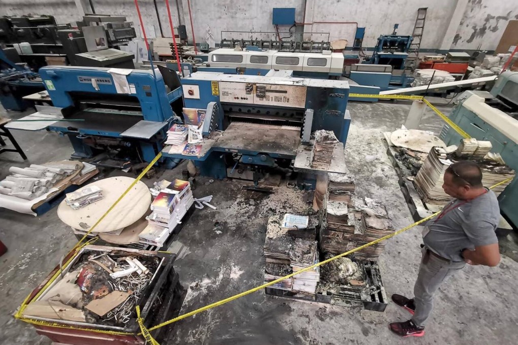 The aftermath of the blaze. Photo: Twitter