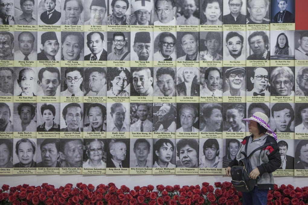 Photos of citizens of Chinese heritage who contributed to Indonesia in various fields displayed at the Indonesia Hakka Museum in Jakarta. Photo: Agoes Rudianto