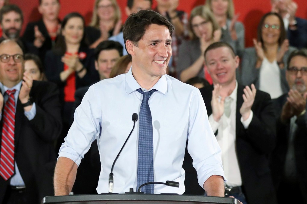 Justin Trudeau on Wednesday will officially kick off what is set to be a gruelling campaign for a second term as he takes on surging rivals in Canada’s October 21 national elections. Photo: Reuters