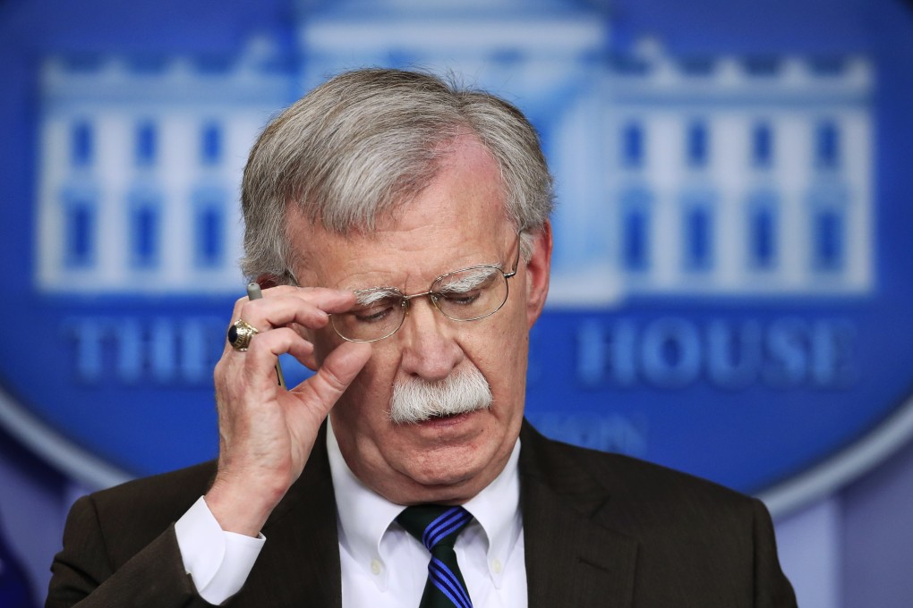 National security adviser John Bolton speaks to reporters in November 2018. Photo: AP