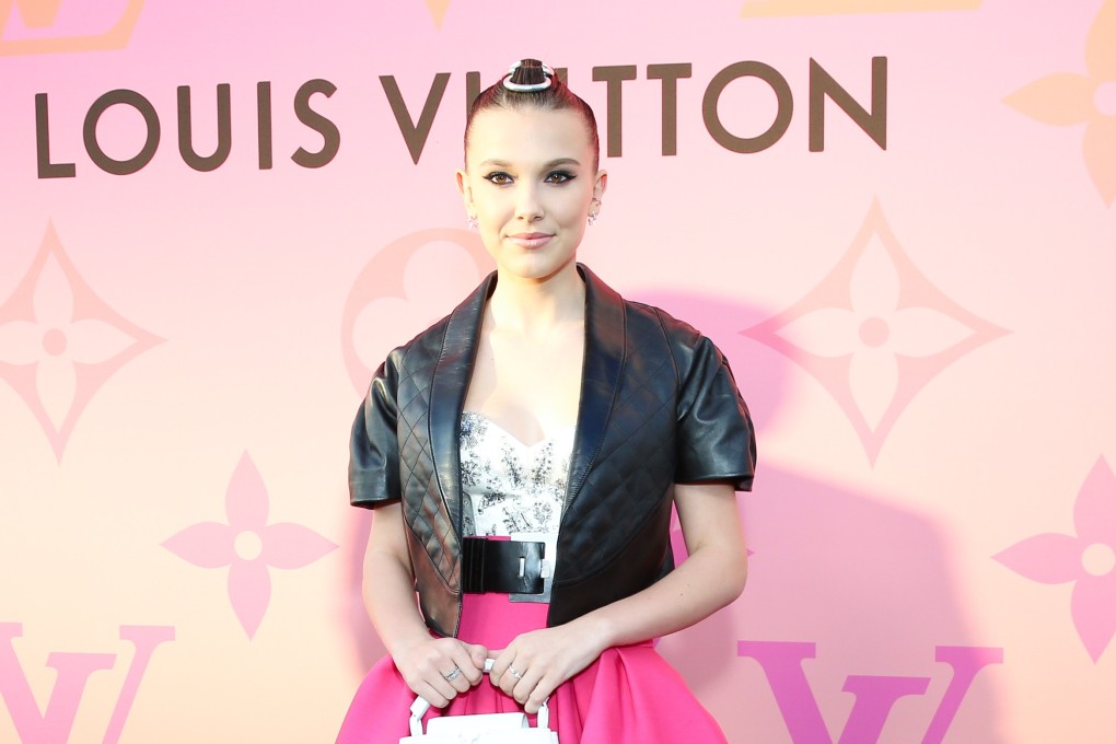 Millie Bobby Brown, the 15-year-old star of Netflix show Stranger Things, has launched a vegan cosmetics line aimed at teenagers. Photo: Marc Patrick / BFA.com