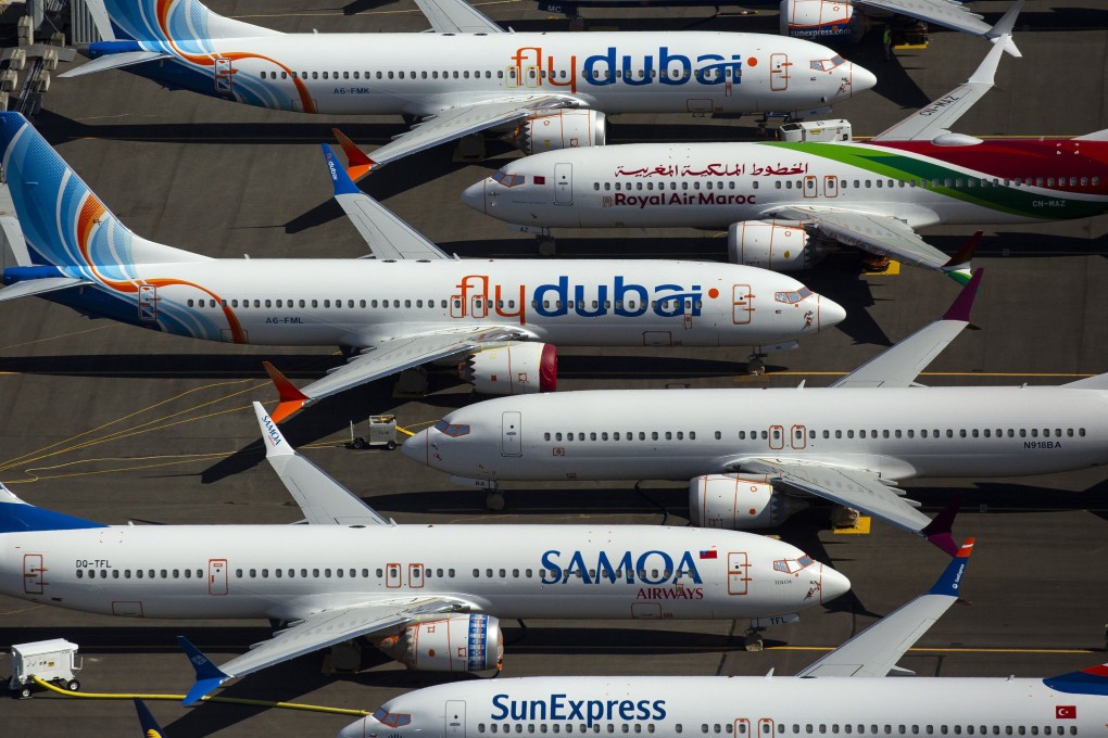 Boeing 737 MAX planes parked near Boeing Field in Seattle. Photo: AFP