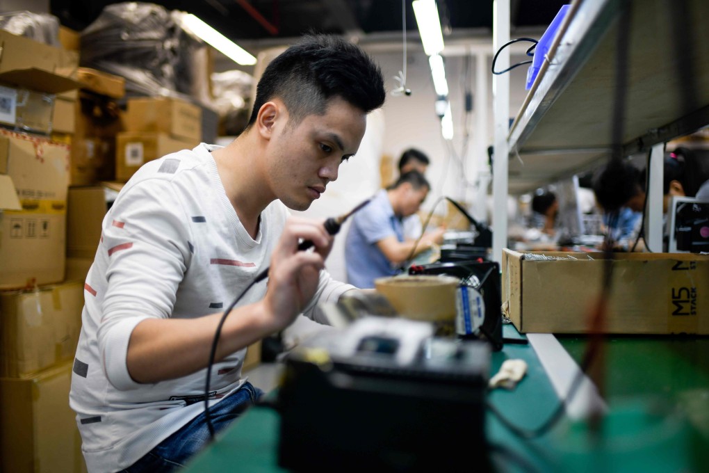 Guangdong‘s exports lead all other provinces and regions in China, accounting for 27.5 per cent of national exports in 2017, according to the Hong Kong Trade Development Council. Photo: AFP