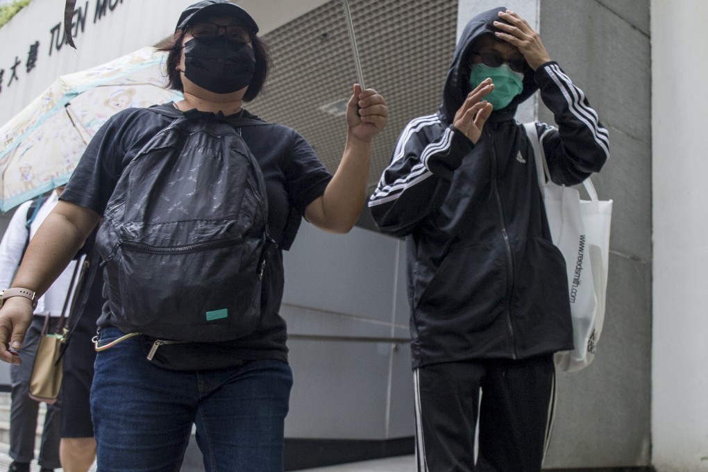 Cheung Wing-kei (right) at Tuen Mun Magistrates’ Court. Photo: Brian Wong