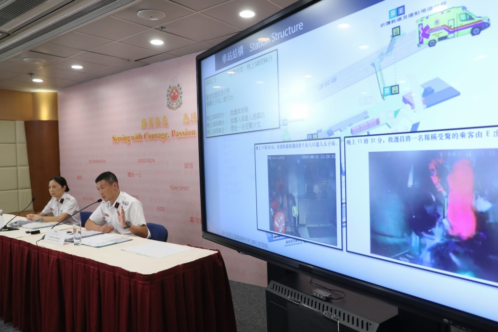 Fire service chiefs again try to debunk rumours of fatalities on the night of August 31. Photo: K.Y. Cheng