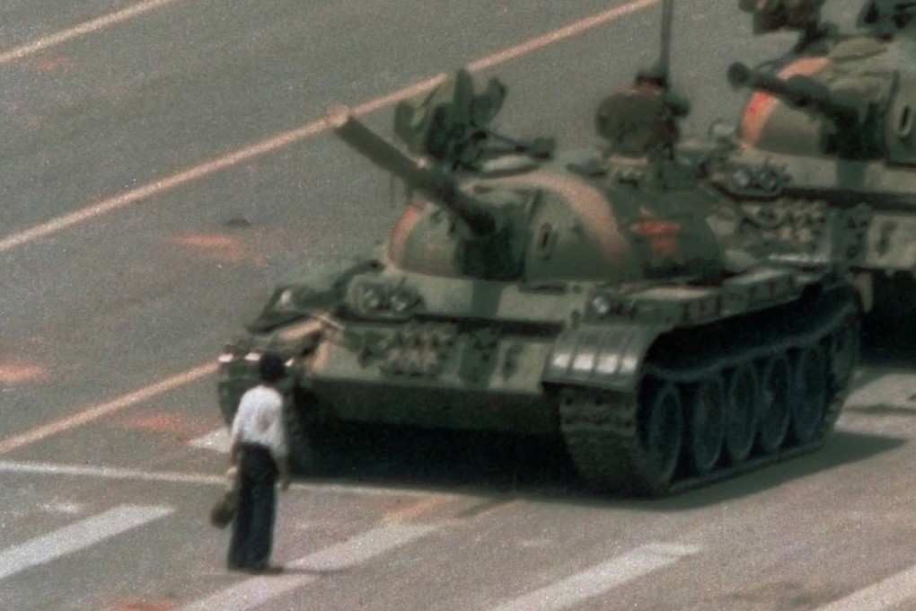 Four cameramen became famous for photographs of the “Tank Man” in Tiananmen Square. This image was taken by Jeff Widener. Photo: AP