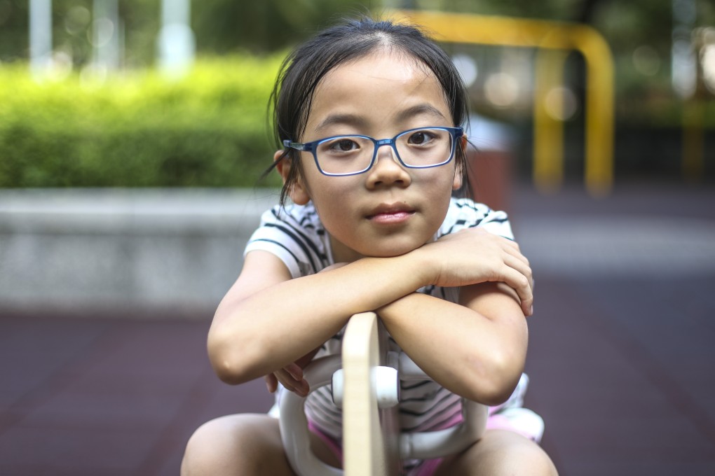 As part of the PolyU-HKIF Children Eye Care Project, Huang Ho-yan will get regular visual screening. Photo: Tory Ho