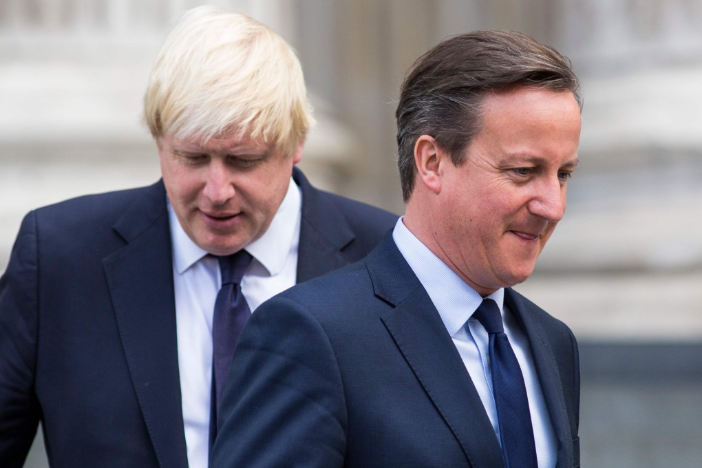 Boris Johnson and David Cameron pictured in 2015. Photo: AFP