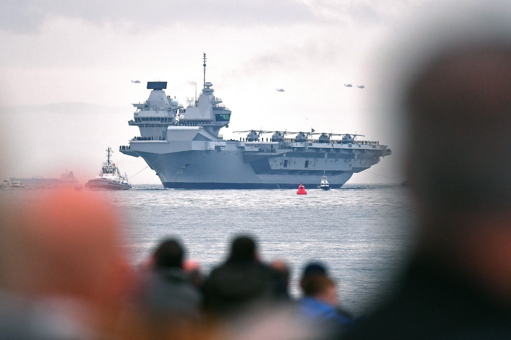 Britain is planning to send its aircraft carrier HMS Queen Elizabeth to the Asia-Pacific. Photo: AFP