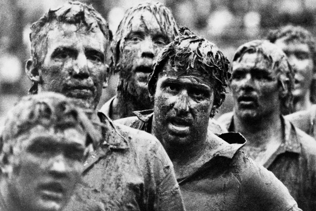 British Isles defeated the NZ Juniors 19 - 9. The infamous ‘Mud Men’ match, before turf culture whereby weather and field of play conditions would be considered reasonable grounds for postponement. Photo: Anastasia Photo, New York. ©Peter Bush