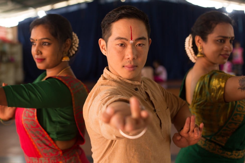 Charles Ma, pictured leading one of his dance classes in Bangalore, broke the stereotype to become a teacher of the classical Indian dance form of Bharatanatyam. Photo: Sumukha