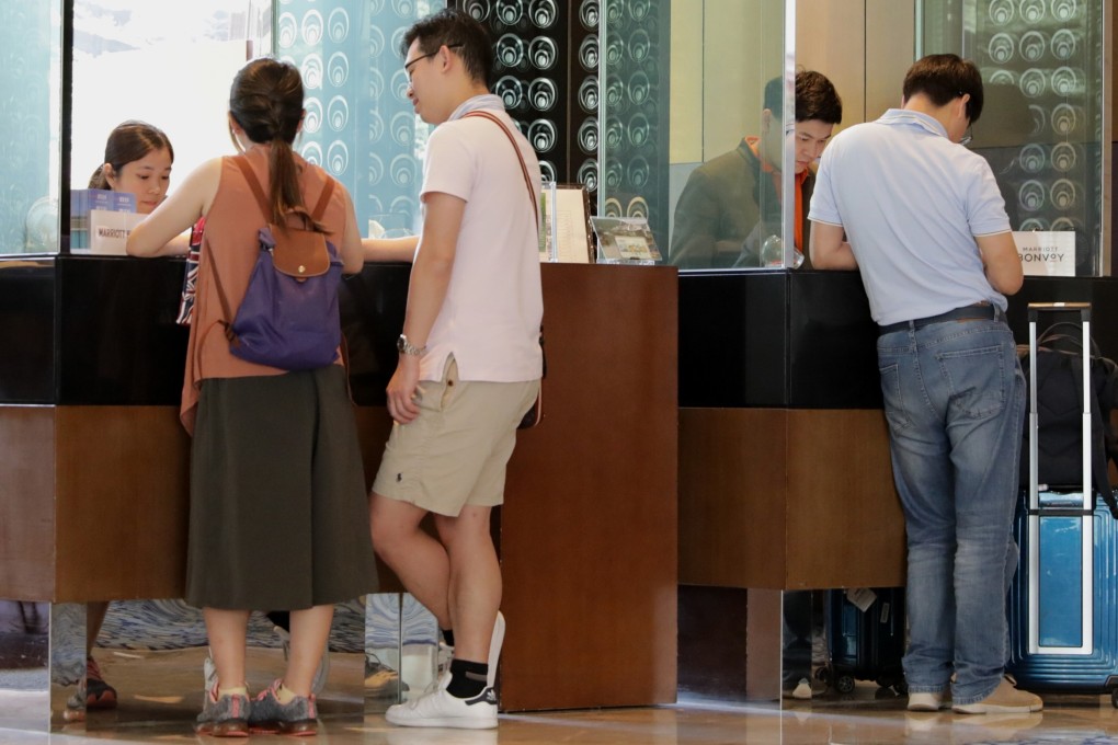 Hotel occupancy rates in Hong Kong have been badly hit since protests gripped the city more than three months ago. Photo: May Tse