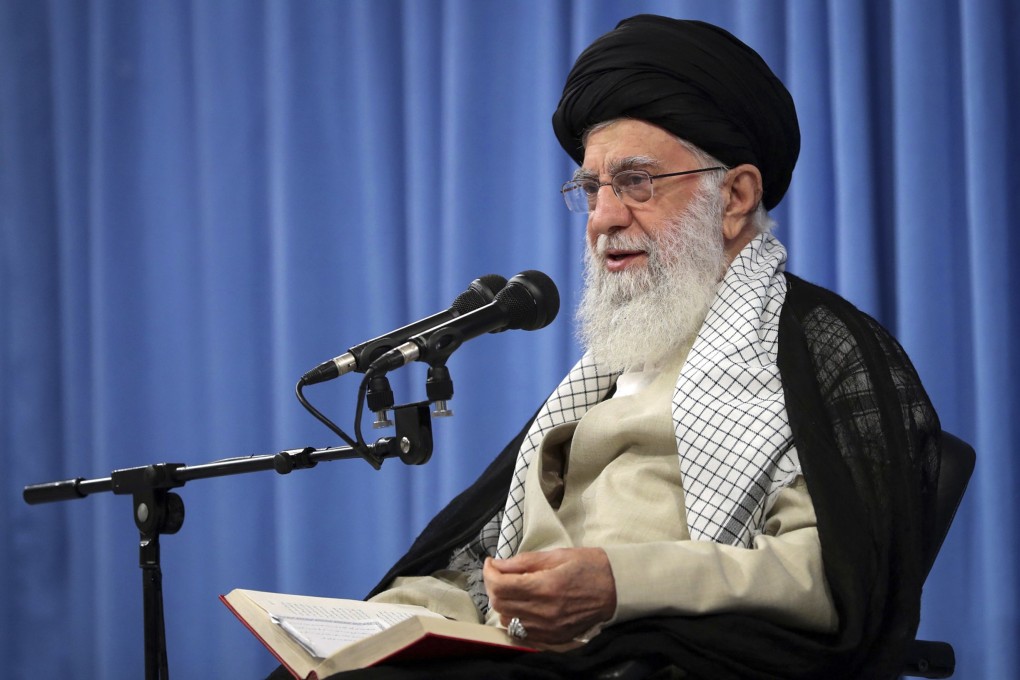 Iranian Supreme Leader Ayatollah Ali Khamenei speaks in Tehran on Tuesday. Photo: AP