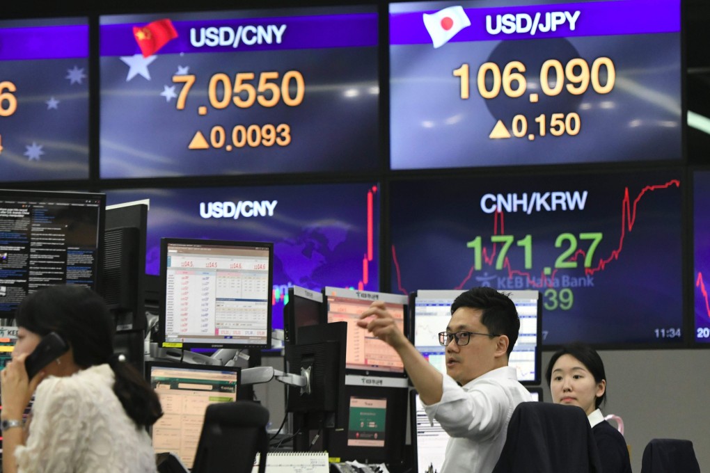 The yuan kept its ranking as the world’s eighth most-traded currency, with a daily average turnover of US$284 billion, up from US$202 billion three years ago, according to the Bank for International Settlements (BIS) triennial survey of foreign exchange, indicating that it is evolving into an international currency very slowly. Photo: AFP