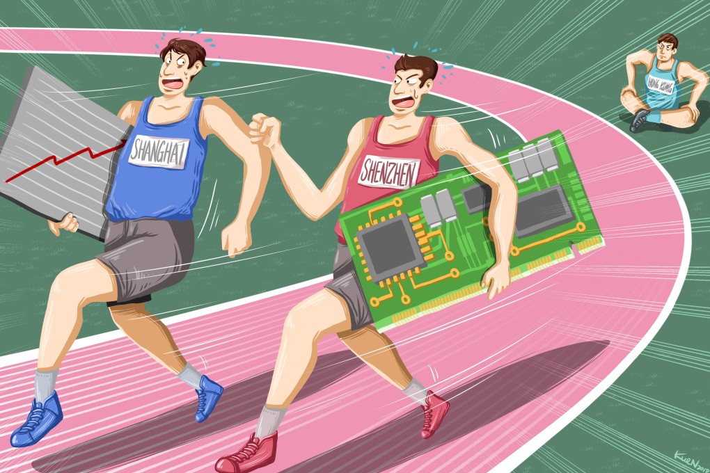 The Chinese government has unveiled blueprints for the long-term development of Shanghai and Shenzhen as part of reforms. Illustration: Lau Ka-kuen