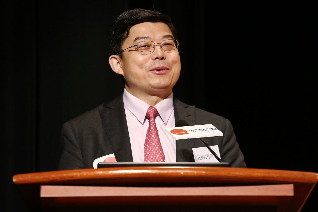 Wang Zhenmin is the latest academic to be rolled out to defend Beijing’s and the Hong Kong government’s handling of the protesters. Photo: Jonathan Wong