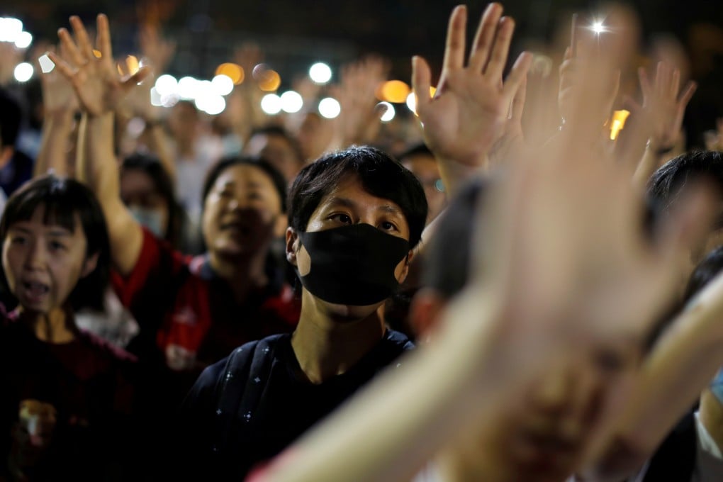 Anti-government demonstrators protest at Victoria Park, Hong Kong, on September 18. No matter how the current mess ends, the tens of thousands of Hongkongers who hold other passports are now looking to leave the city. Photo: Reuters