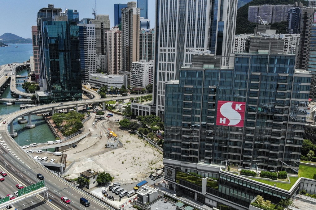An aerial view of the Victoria Harbour residential property project developed by Sun Hung Kai Properties, in North Point. Photo: Roy Issa