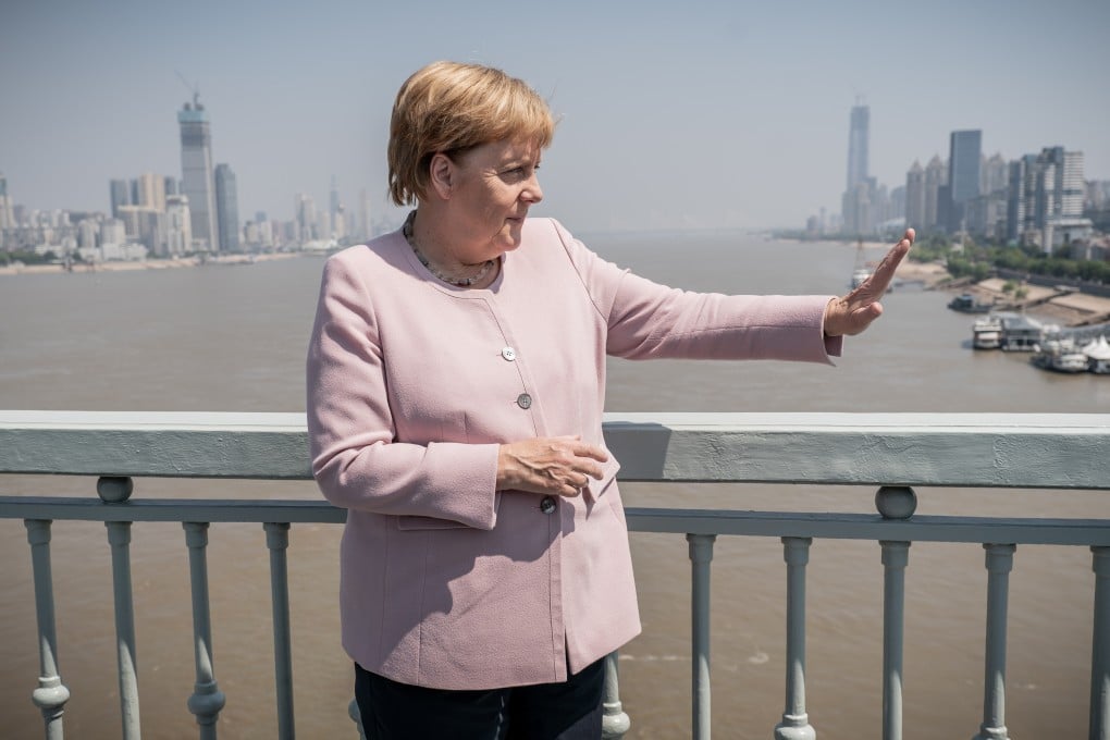 German Chancellor Angela Merkel visited Wuhan, Hubei on Saturday. Photo: DPA