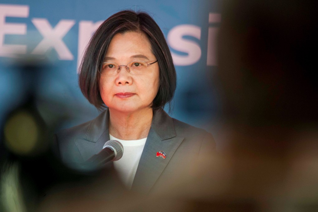 Taiwan's President Tsai Ing-wen during a visit to Port-au-Prince, Haiti. Photo: EPA-EFE