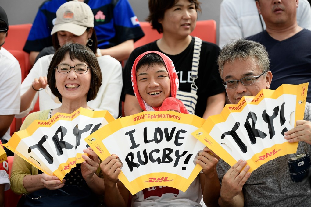 Japanese fans are embracing the 2019 Rugby World Cup. Photo: AFP