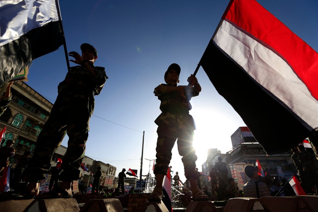 Yemeni supporters of the Shiite Houthi movement take part in a rally to commemorate the fifth anniversary of the Houthi takeover of the capital Sanaa. Photo: AFP