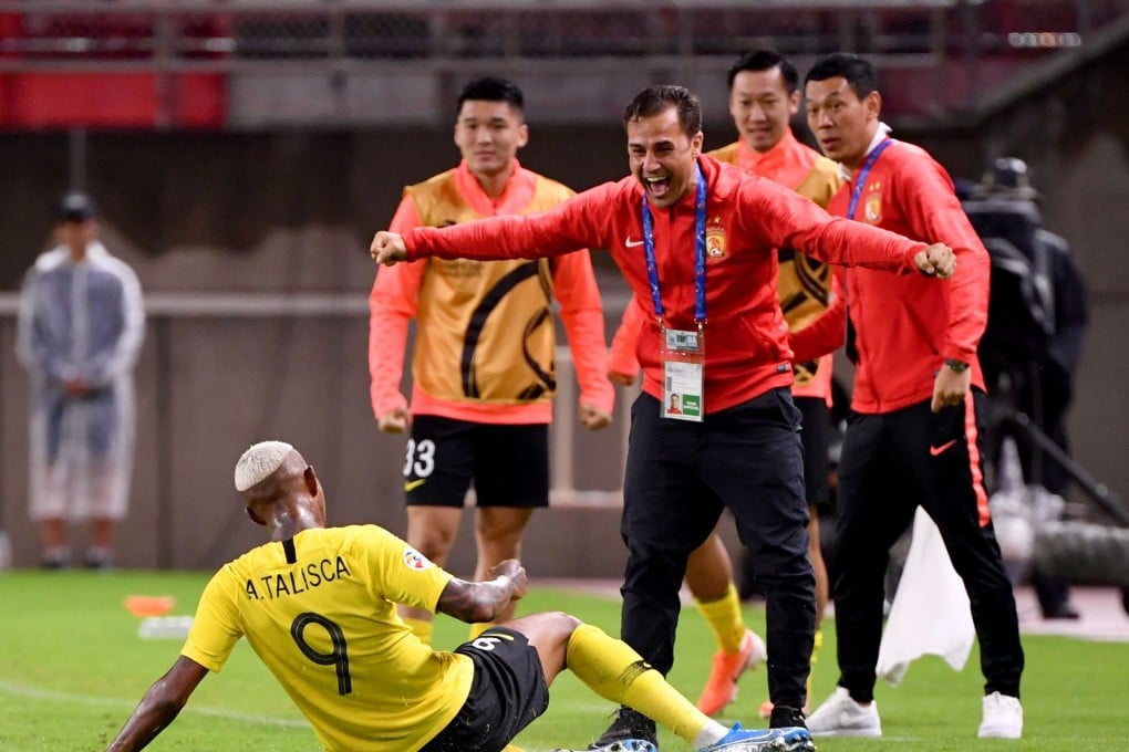 Guangzhou Evergrande remain top of the CSL, but the gap is just one point after defeat against the league’s new boys last weekend. Photo: AFP