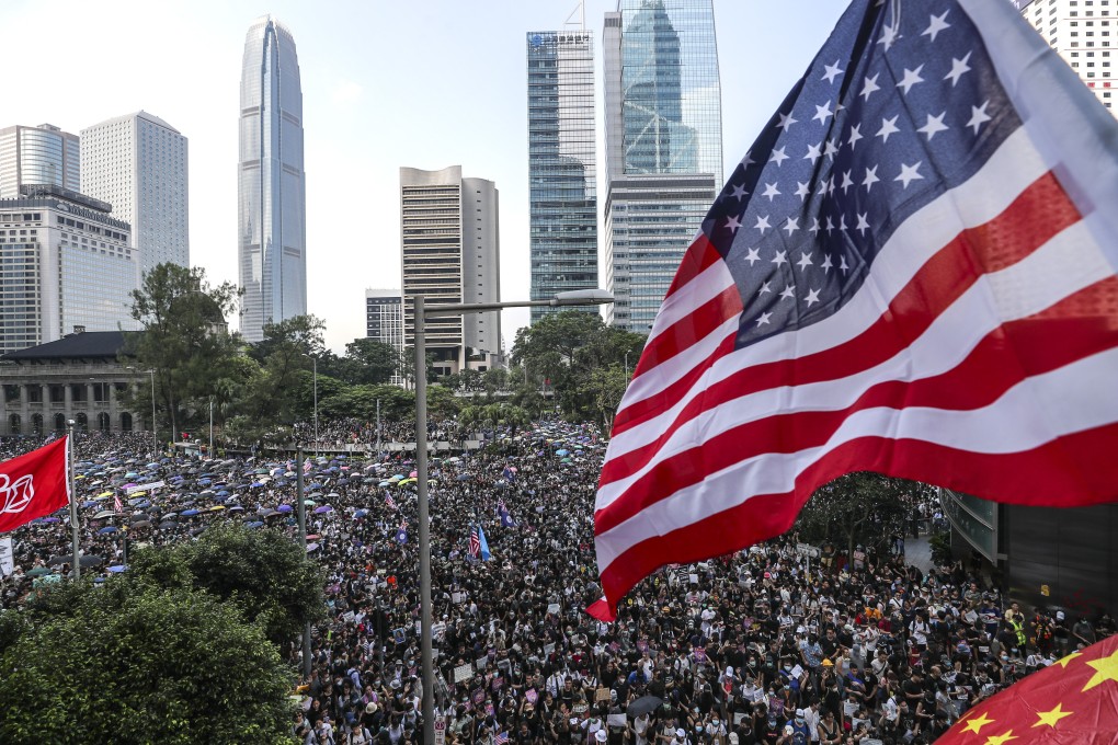 A schoolteacher said he was sad to see young people holding American or British flags during the ongoing anti-government protests. Photo: Sam Tsang