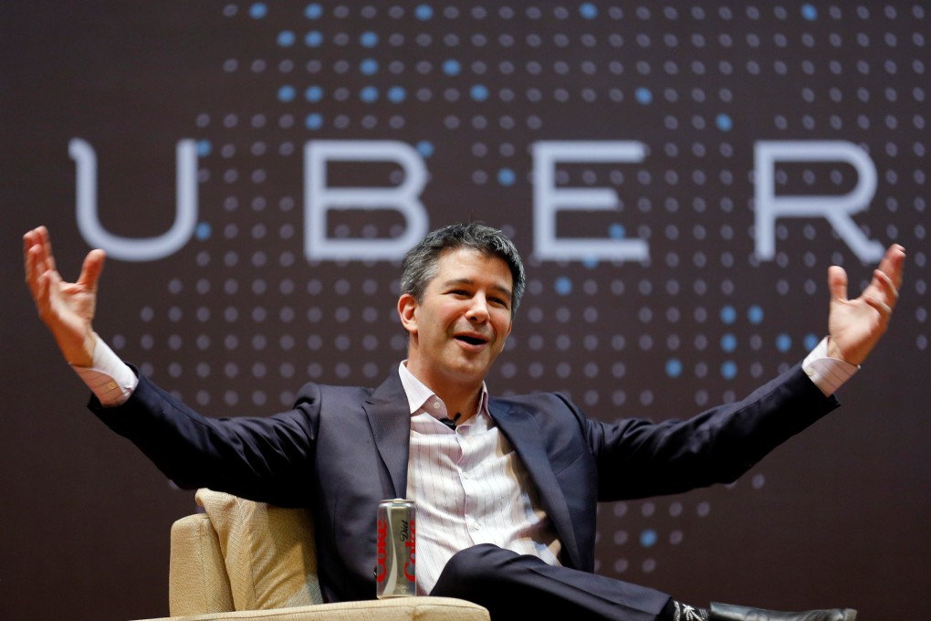 Former Uber CEO Travis Kalanick speaks to students during an interaction at the Indian Institute of Technology (IIT) campus in Mumbai, India, January 19, 2016. Photo: Reuters