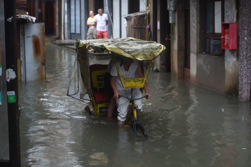 Storm tides caused by the worst typhoons could swamp large swathes of the bay area’s seven airports and 43 of its 50 ports by 2030 as sea levels rise, warned China Water Risk director, Debra Tan. Photo: Xinhua