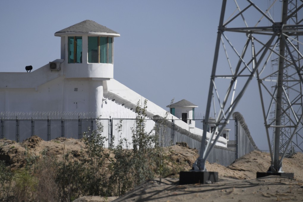 A high-security facility near what is believed to be an internment camp where Uygurs and other mostly Muslim ethnic minorities are detained in China's northwestern Xinjiang region. Photo: AFP
