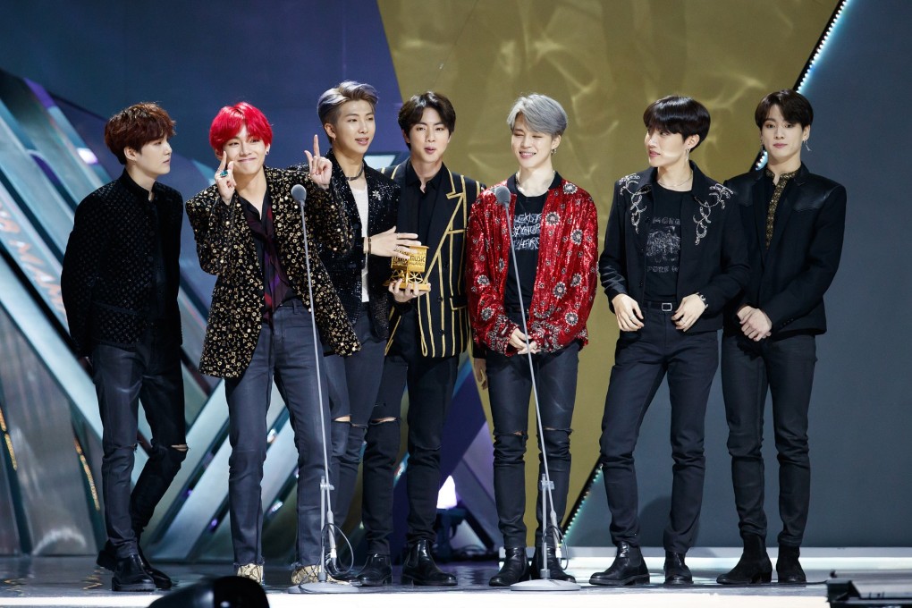 K-pop group BTS receive the Album of the Year at last year’s awards. Photo: MAMA