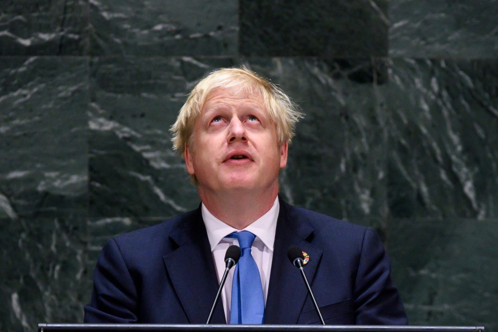 British Prime Minister Boris Johnson speaks during the 74th session of the United Nations General Assembly. Photo: AFP